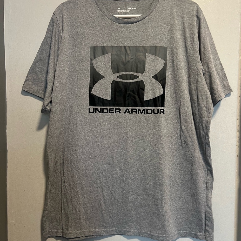 Under Armour Grey Short Sleeve Logo Tee